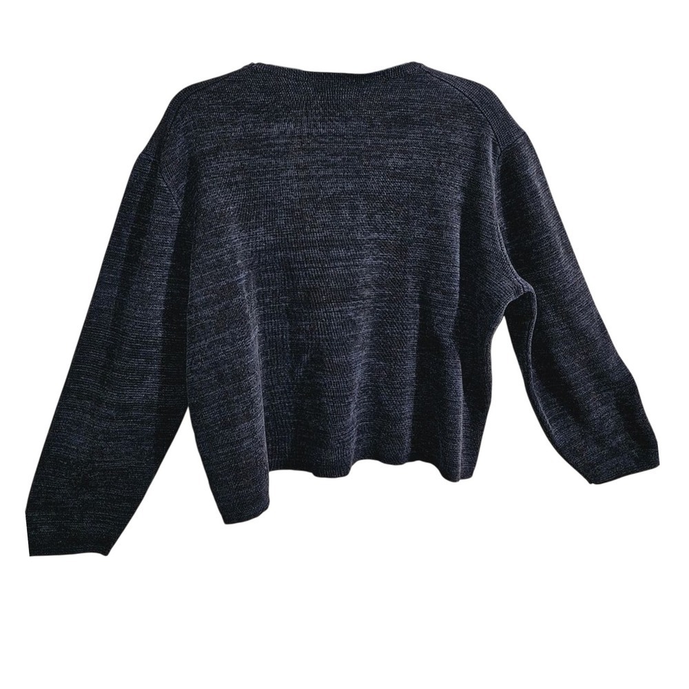 Calibrate Mens Cotton Navy Crew Neck Sweater Long Sleeve Pullover Blue Size M - Picture 6 of 10